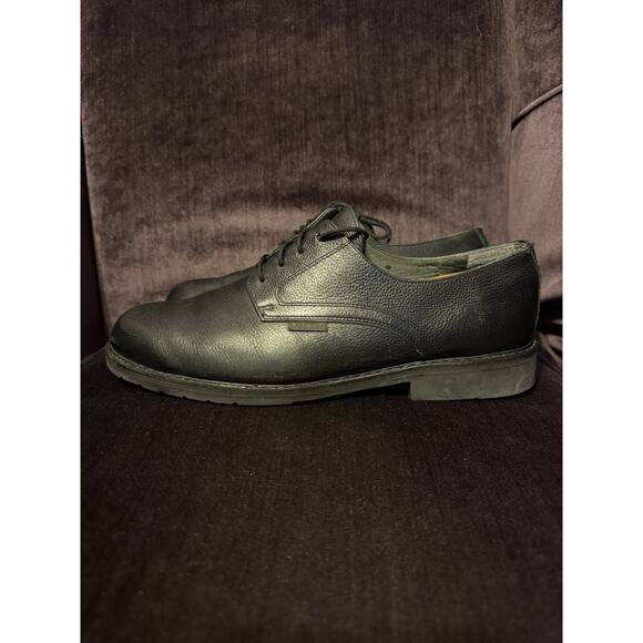 Mephisto Melchior Cap Toe Derby Black Smooth/Grain Leather Sz 10.5 Goodyear Welt